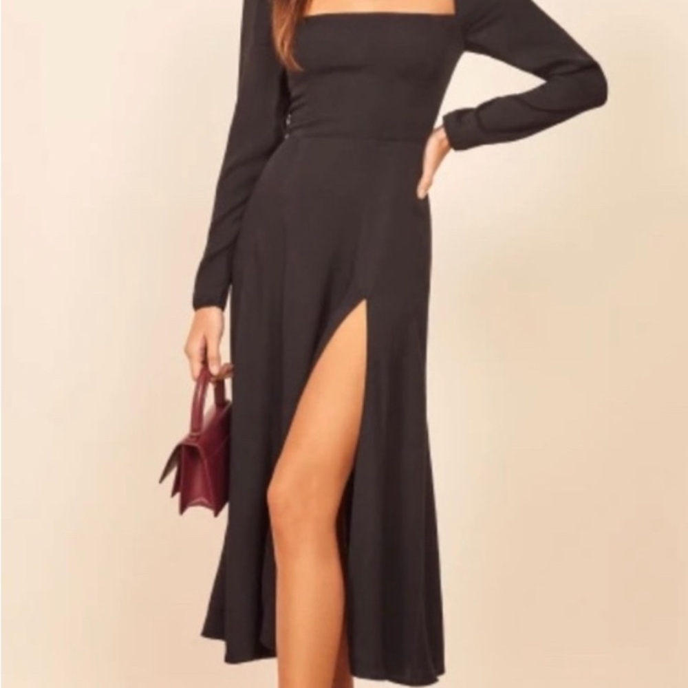 Reformation Sigmund Dress - Black